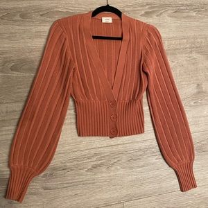 Wilfred plunge front cardigan